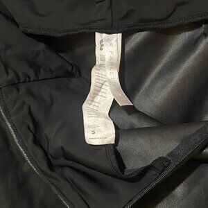 FABLETICS faux leather leggings, black